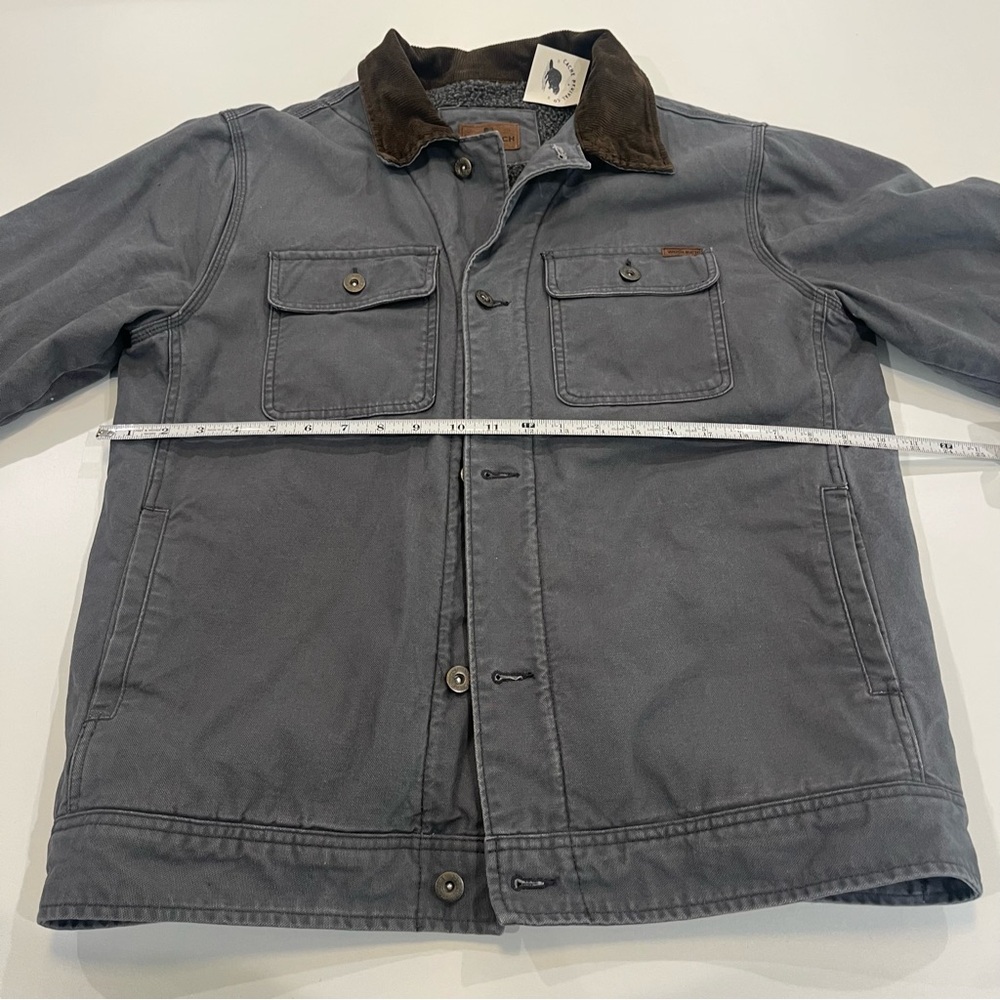 WOOLRICH Chore Coat Canvas with Corduroy Collar and Sherpa Lining | Mens m - Picture 13 of 13
